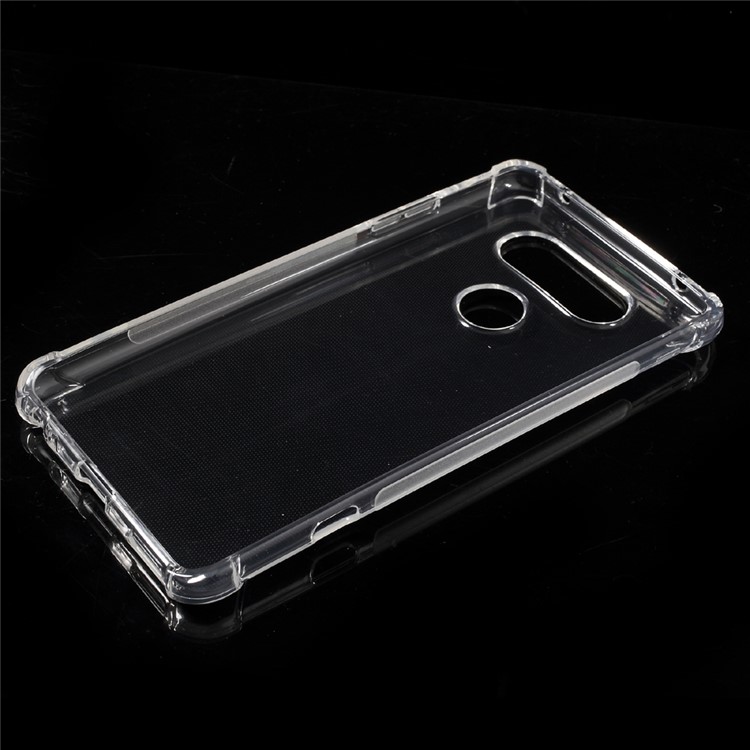 Clear TPU Gel Back Shell Case for LG V20 - Transparent-5