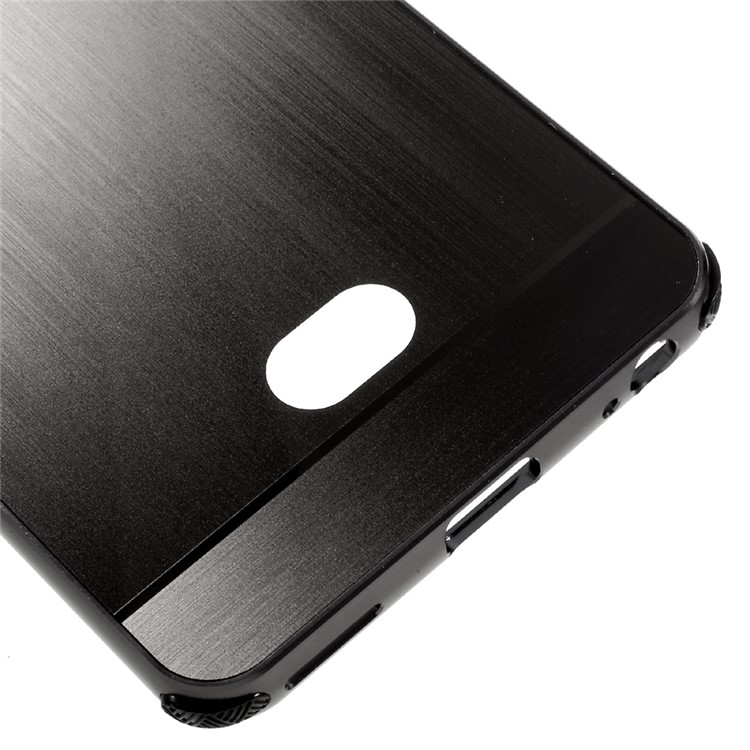 Aluminum Alloy + Brushed PC Hard Case for LG V20 - Black-5