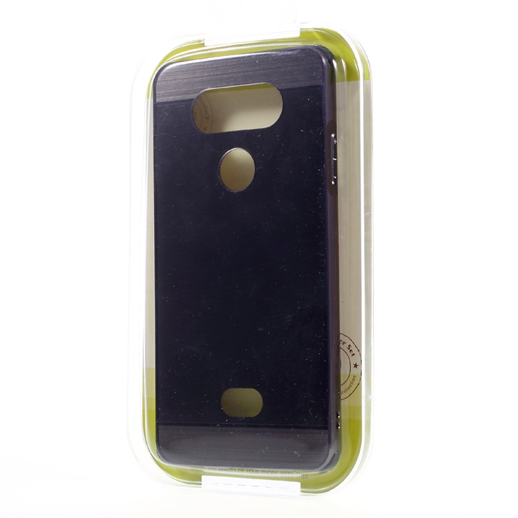 Aluminum Alloy + Brushed PC Hard Case for LG V20 - Black-8