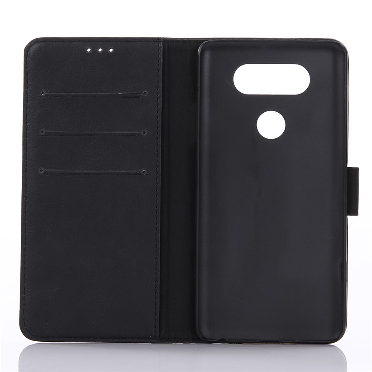 Retro Crazy Horse Flip Leather Wallet Case for LG V20 - Black-3