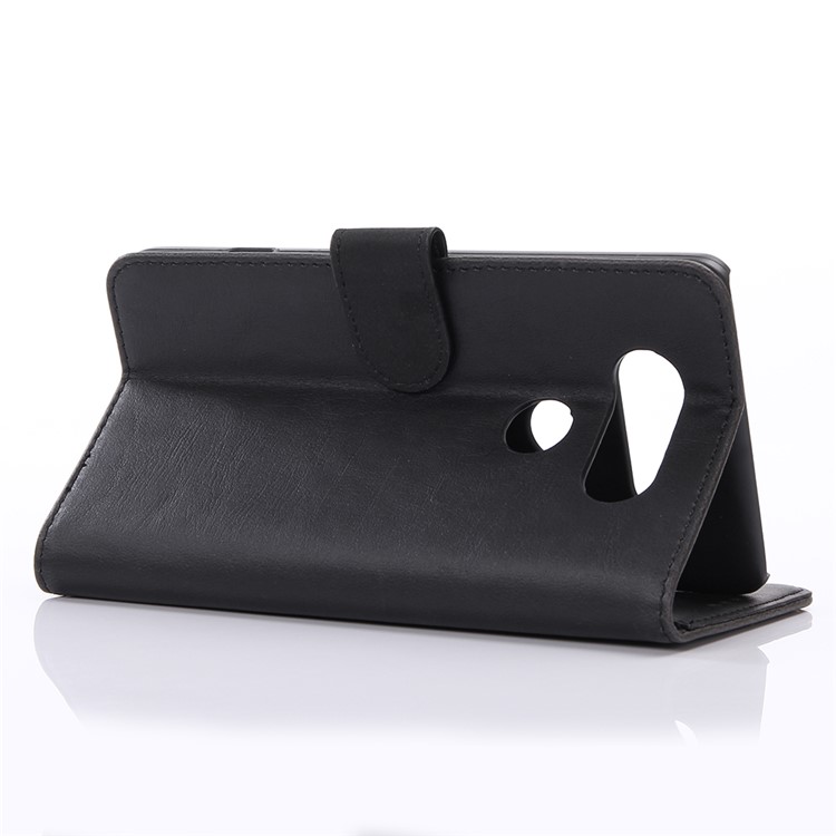 Retro Crazy Horse Flip Leather Wallet Case for LG V20 - Black-4