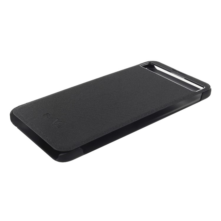 Hollow Window Smart Leather Phone Case for LG V20 - Black-3