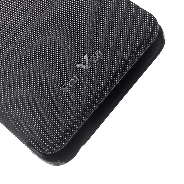 Hollow Window Smart Leather Phone Case for LG V20 - Black-7