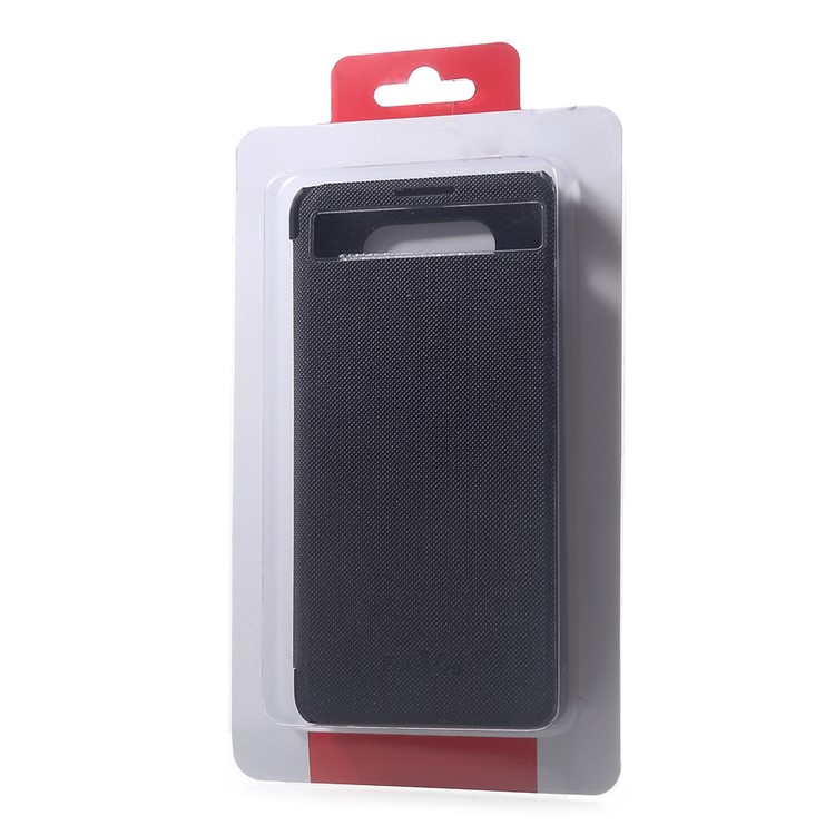 Hollow Window Smart Leather Phone Case for LG V20 - Black-9