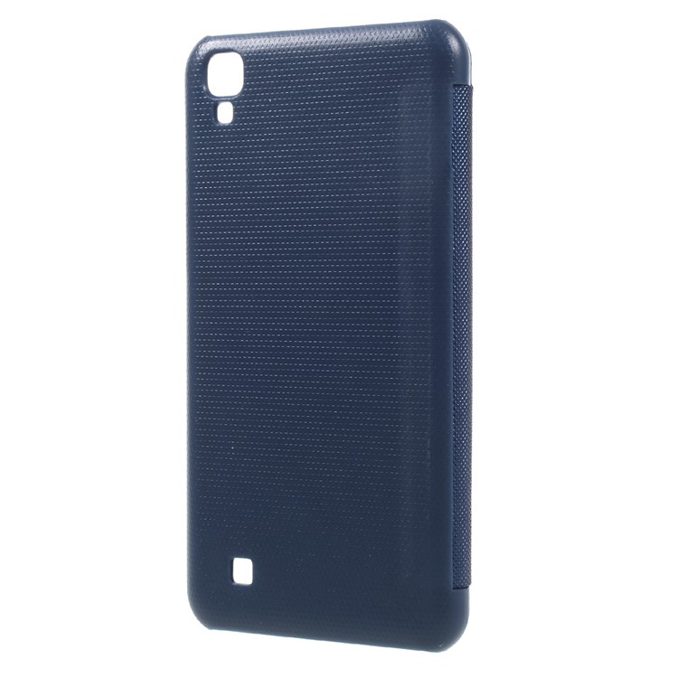 Wake / Sleep View Window Leather Flip Case for LG X Power - Blue-2