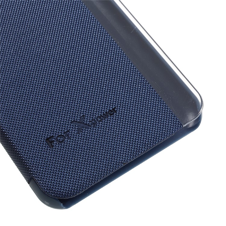 Wake / Sleep View Window Leather Flip Case for LG X Power - Blue-6