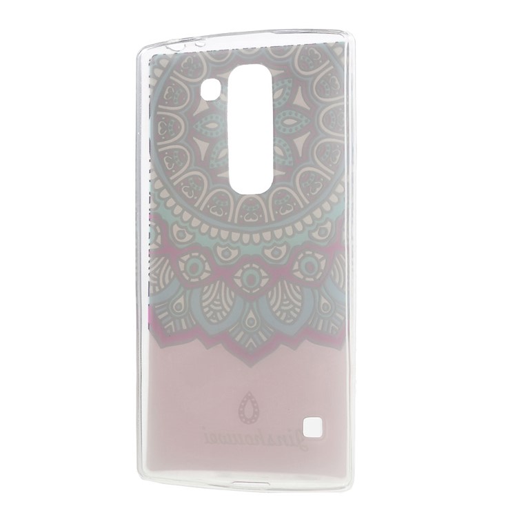 Softlyfit Embossed TPU Mobile Cover for LG Spirit H440Y H422 H440N H420 - Mandala Pattern-5