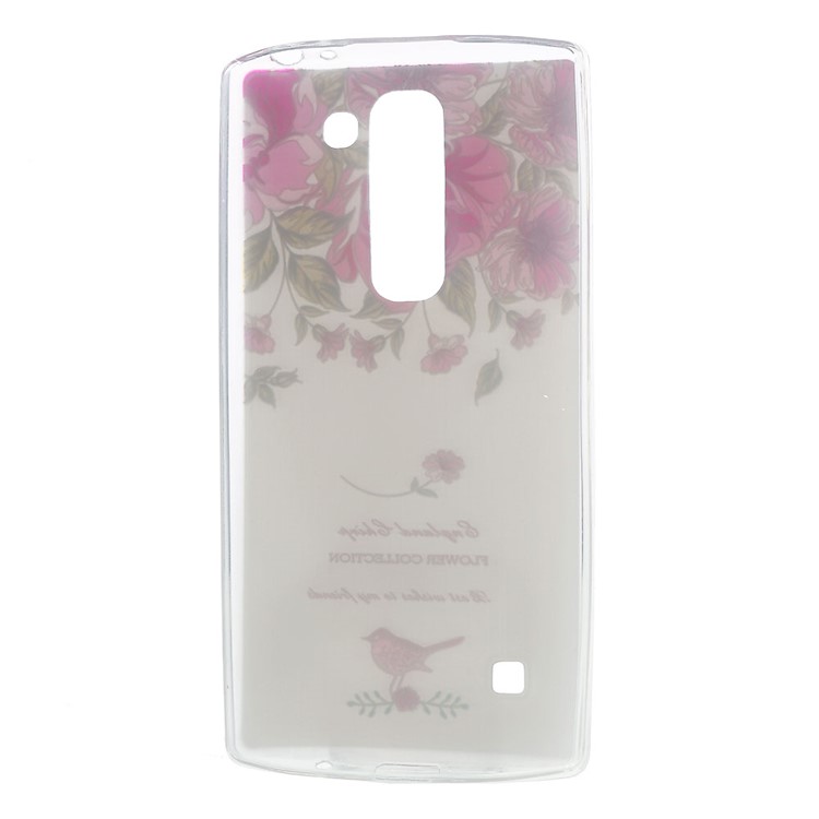 Softlyfit Embossed TPU Shell Case for LG Spirit H440Y H422 H440N H420 - Garden Roses-5