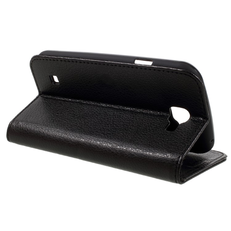 Litchi Texture Wallet Leather Phone Case for LG K3 - Black-5