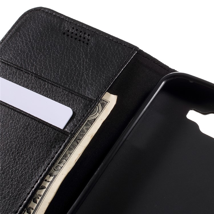 Litchi Texture Wallet Leather Phone Case for LG K3 - Black-9