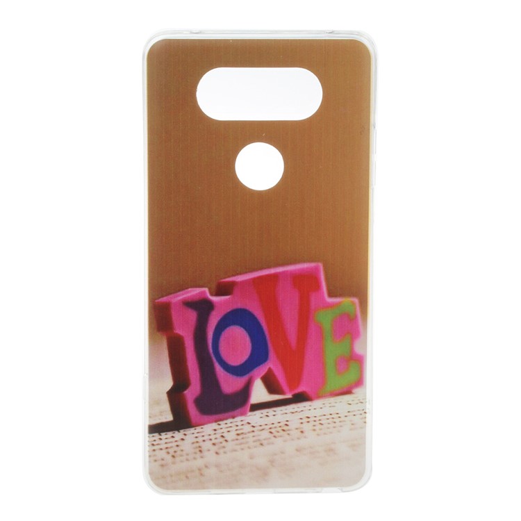 Printing Pattern TPU Back Case for LG V20 - LOVE Pattern-1