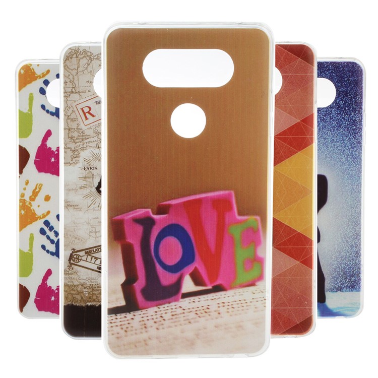 Printing Pattern TPU Back Case for LG V20 - LOVE Pattern-2
