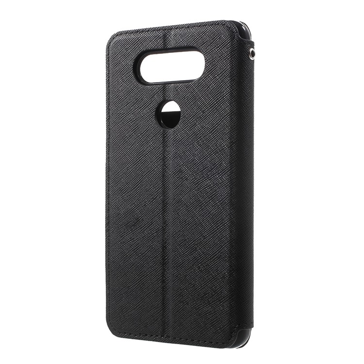 ROAR KOREA View Window Leather Stand Case for LG V20 - Black-2