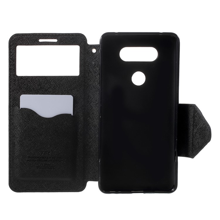 ROAR KOREA View Window Leather Stand Case for LG V20 - Black-4