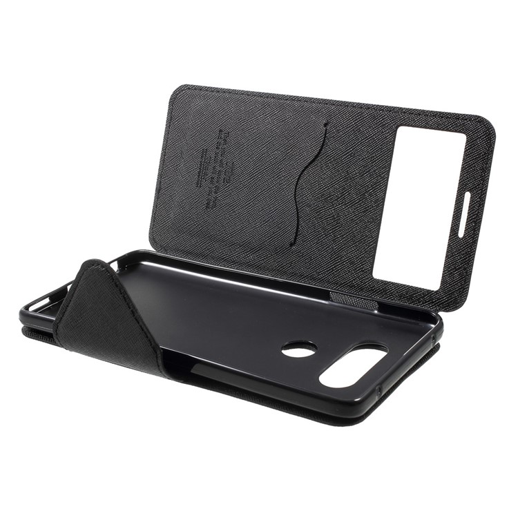 ROAR KOREA View Window Leather Stand Case for LG V20 - Black-8