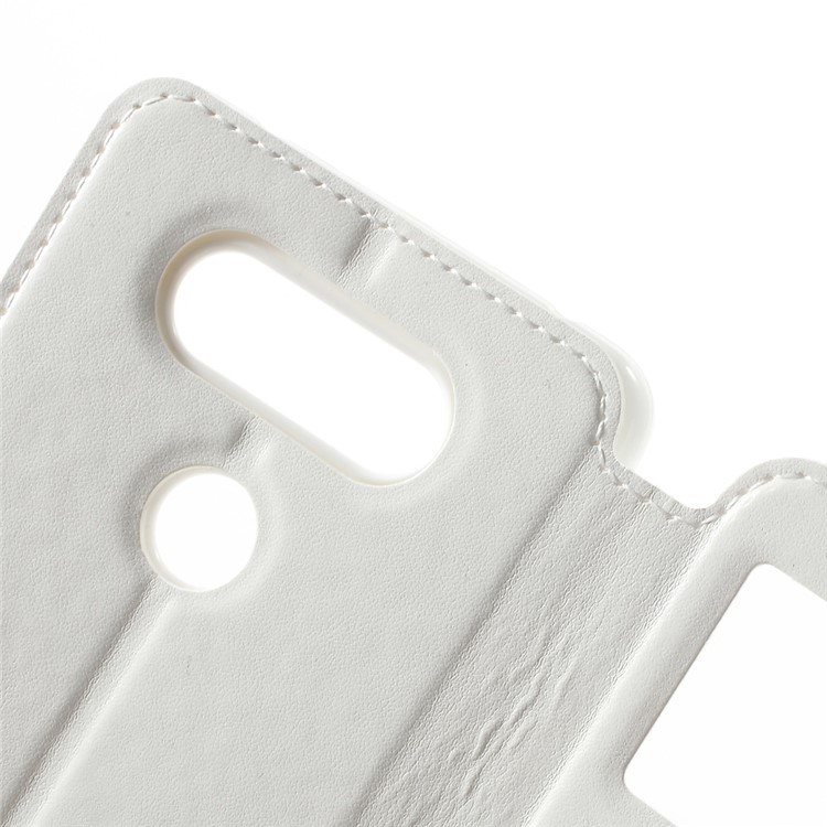 ROAR KOREA Noble Leather View Window Phone Case for LG V20 - White-6