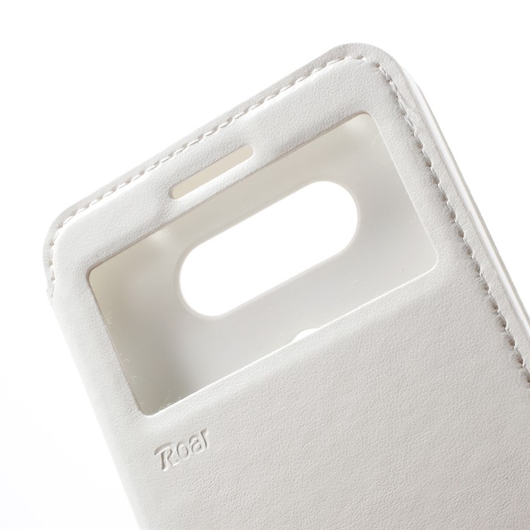 ROAR KOREA Noble Leather View Window Phone Case for LG V20 - White-7