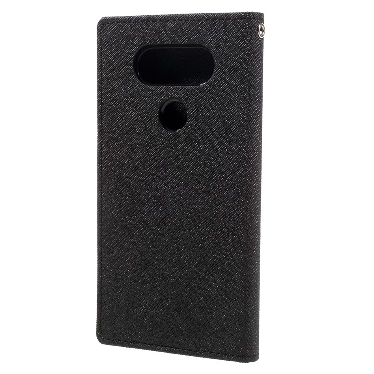 MERCURY GOOSPERY Fancy Diary Leather Wallet Stand Case for LG V20 - Black-2