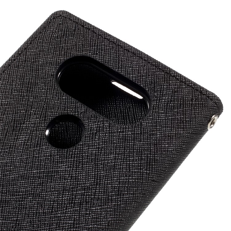 MERCURY GOOSPERY Fancy Diary Leather Wallet Stand Case for LG V20 - Black-8