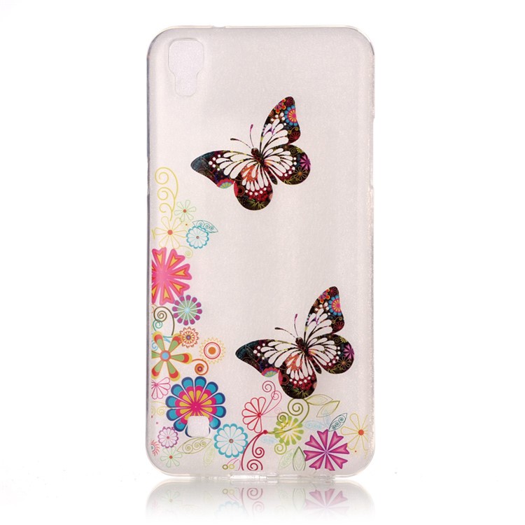 Patterned IMD TPU Gel Case for LG X Power K220 K220DS - Butterflies and Flowers-1