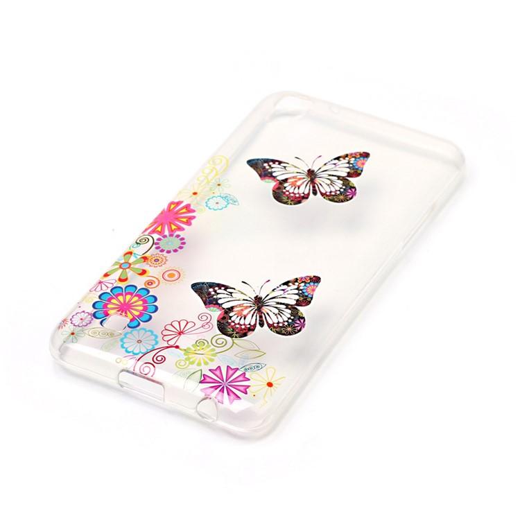Patterned IMD TPU Gel Case for LG X Power K220 K220DS - Butterflies and Flowers-2