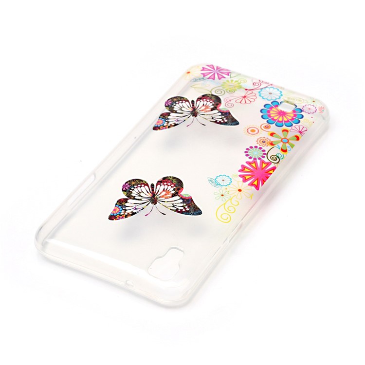 Patterned IMD TPU Gel Case for LG X Power K220 K220DS - Butterflies and Flowers-3