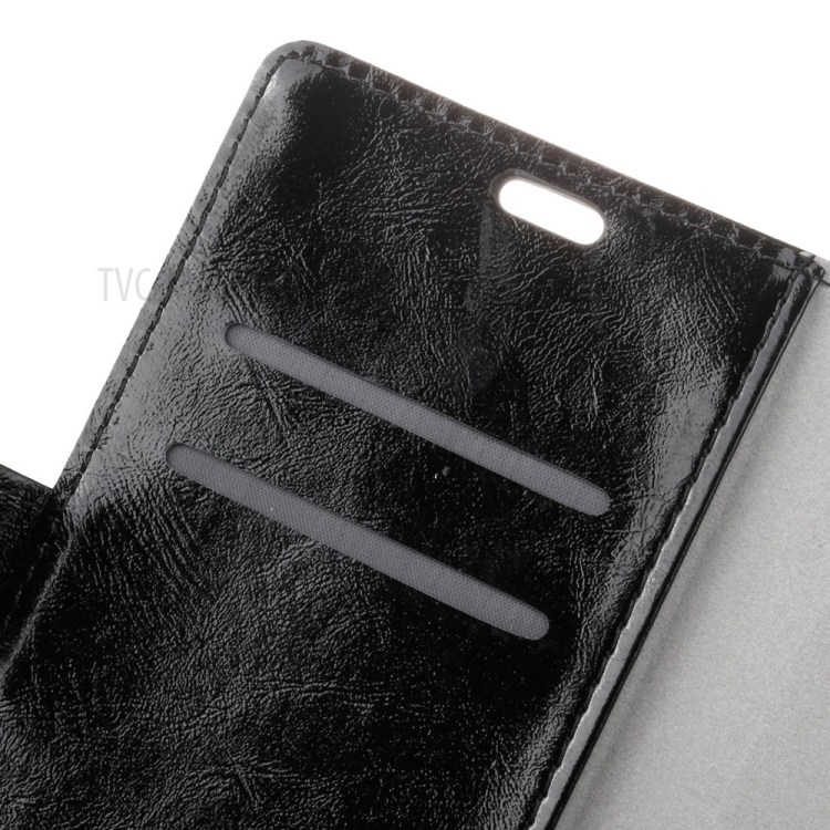 Crazy Horse Leather Wallet Case for LG K3 (4G) - Black-6