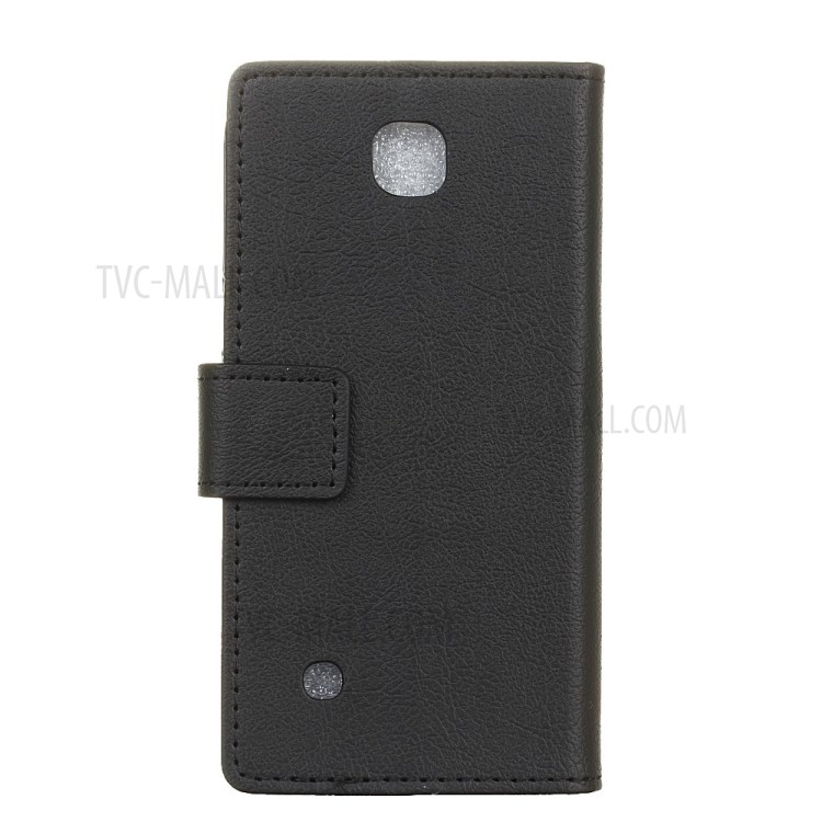 Wallet Leather Mobile Phone Stand Case for LG K3 (4G) - Black-2