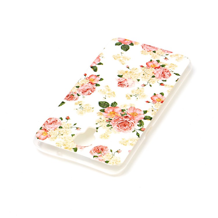 Pattern Printing IMD TPU Case for LG X Screen - Fresh Flowers-3