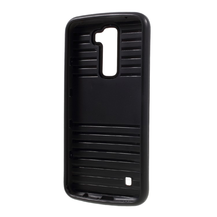 MOFI Brushed Phone Casing for LG K10 (TPU + PC) - Black-3