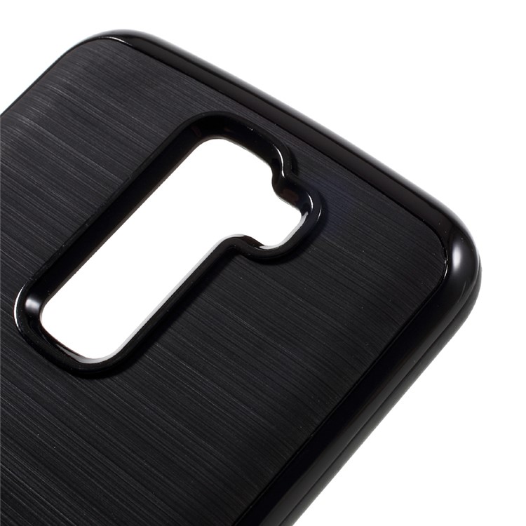 MOFI Brushed Phone Casing for LG K10 (TPU + PC) - Black-4