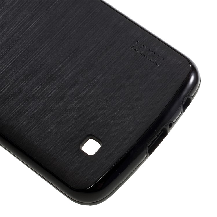 MOFI Brushed Phone Casing for LG K10 (TPU + PC) - Black-5