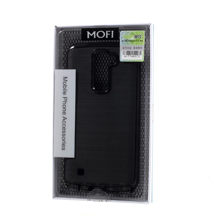MOFI Brushed Phone Casing for LG K10 (TPU + PC) - Black-7