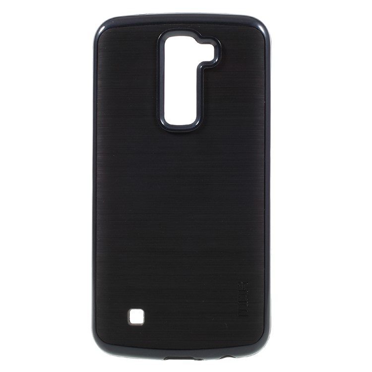 MOFI Brushed Hybrid Mobile Cover for LG K10 (TPU + PC) - Dark Blue-1