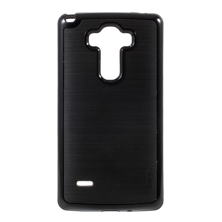 MOFI Brushed Hybrid Mobile Phone Case for LG G4 Stylus (TPU Back + PC Rim) - Black-1