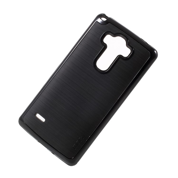MOFI Brushed Hybrid Mobile Phone Case for LG G4 Stylus (TPU Back + PC Rim) - Black-2