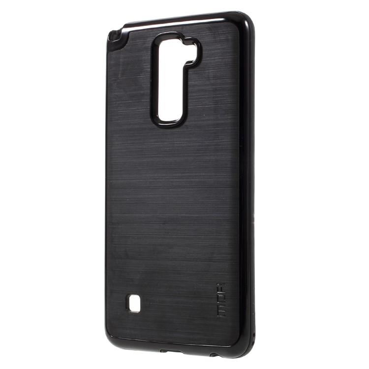 MOFI Brushed Hybrid Mobile Phone Case for LG Stylus 2 / LG G Stylo 2 /Stylus 2 Plus/Stylo 2 Plus (TPU Back + PC Rim) - Black-2