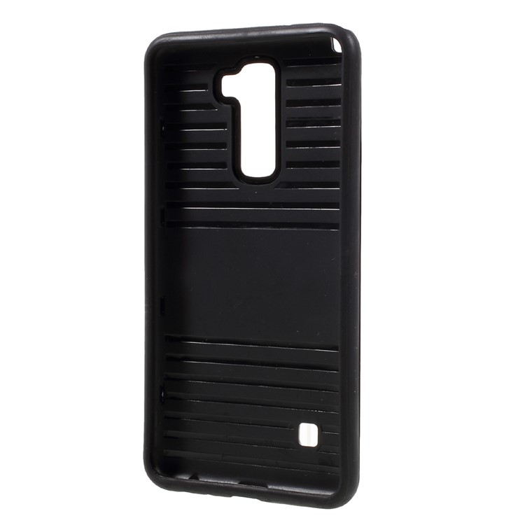 MOFI Brushed Hybrid Mobile Phone Case for LG Stylus 2 / LG G Stylo 2 /Stylus 2 Plus/Stylo 2 Plus (TPU Back + PC Rim) - Black-3