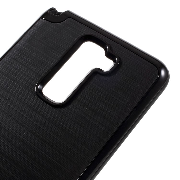 MOFI Brushed Hybrid Mobile Phone Case for LG Stylus 2 / LG G Stylo 2 /Stylus 2 Plus/Stylo 2 Plus (TPU Back + PC Rim) - Black-4