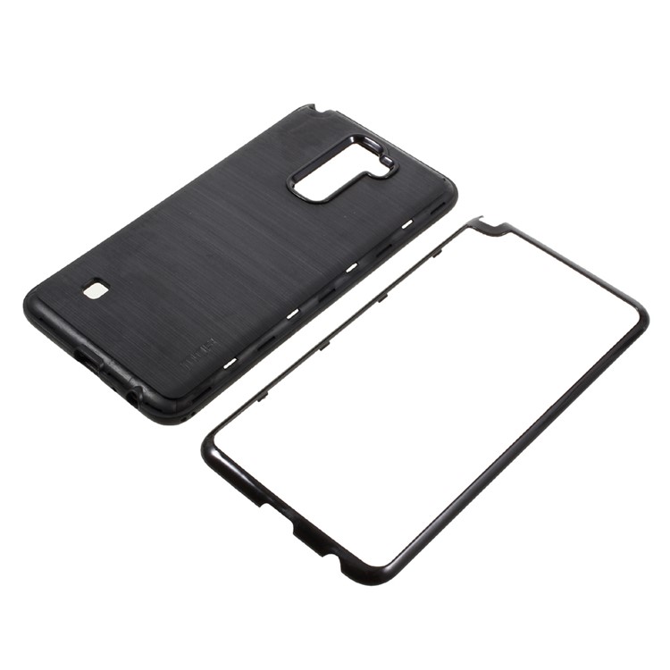 MOFI Brushed Hybrid Mobile Phone Case for LG Stylus 2 / LG G Stylo 2 /Stylus 2 Plus/Stylo 2 Plus (TPU Back + PC Rim) - Black-6