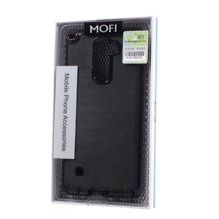 MOFI Brushed Hybrid Mobile Phone Case for LG Stylus 2 / LG G Stylo 2 /Stylus 2 Plus/Stylo 2 Plus (TPU Back + PC Rim) - Black-7