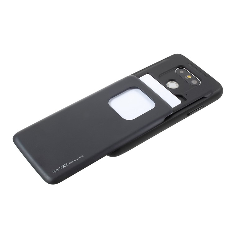 MERCURY GOOSPERY Sky Sliding Hybrid Card Holder Phone Case for LG G5/G5 SE (TPU + PC) - Black-3