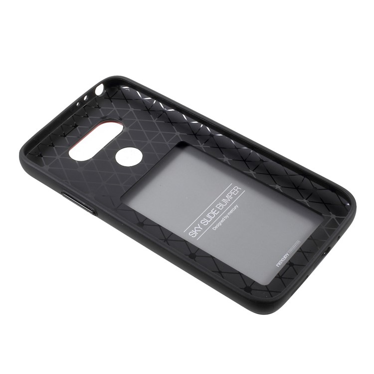 MERCURY GOOSPERY Sky Slide Hybrid Card Slot Phone Shell for LG G5/G5 SE (TPU + PC) - Red-6