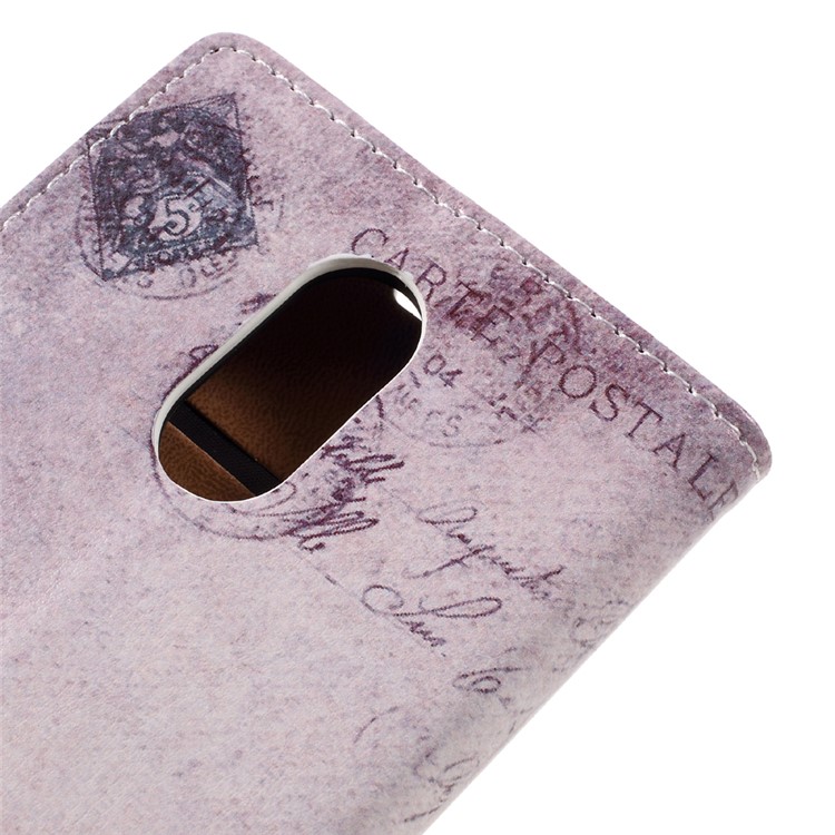 Patterned Leather Wallet Folio Phone Case for LG Stylus 3 - Cat Wearing Hat-8