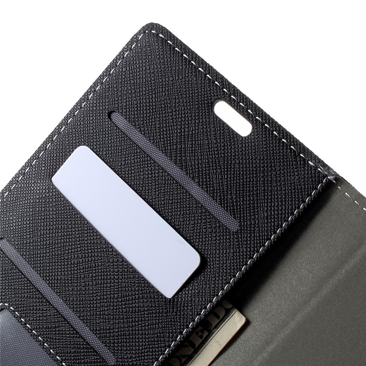 Cross Pattern Leather Wallet Flip Stand Case for LG Stylus 3 - Black-7