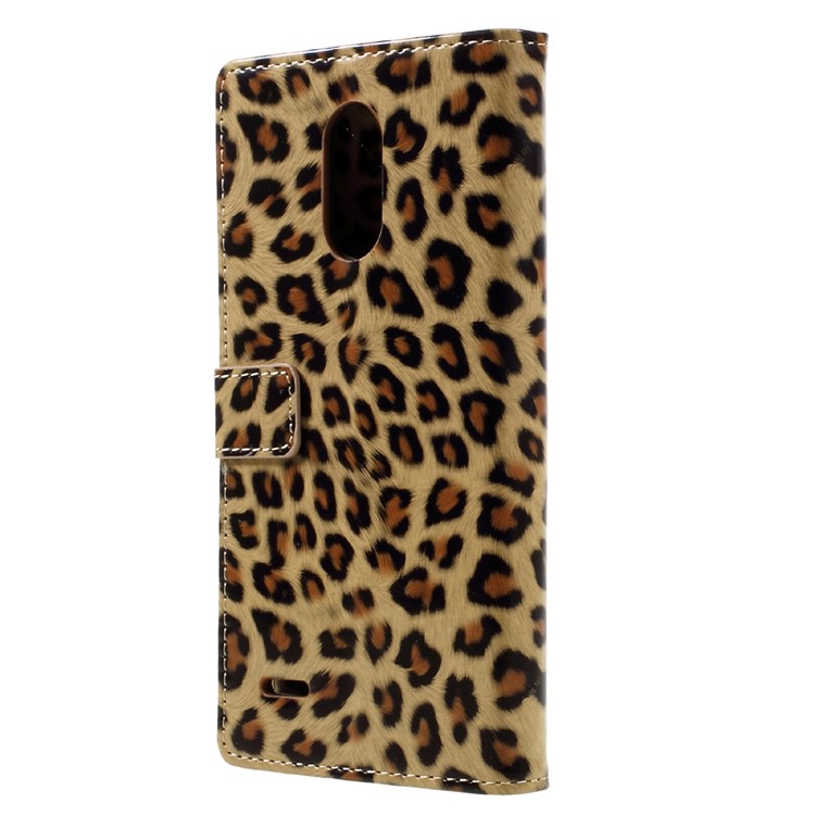 Leopard Pattern Leather Wallet Stand Case for LG Stylus 3-2