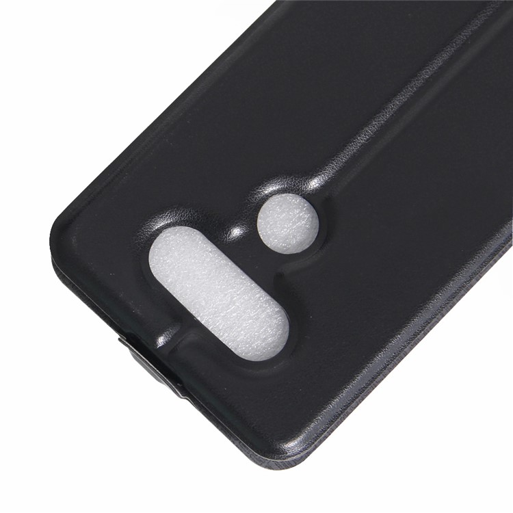 Crazy Horse Vertical Leather Photo Slot Case for LG V34 - Black-4