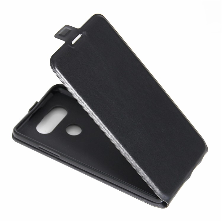 Crazy Horse Vertical Leather Photo Slot Case for LG V34 - Black-5