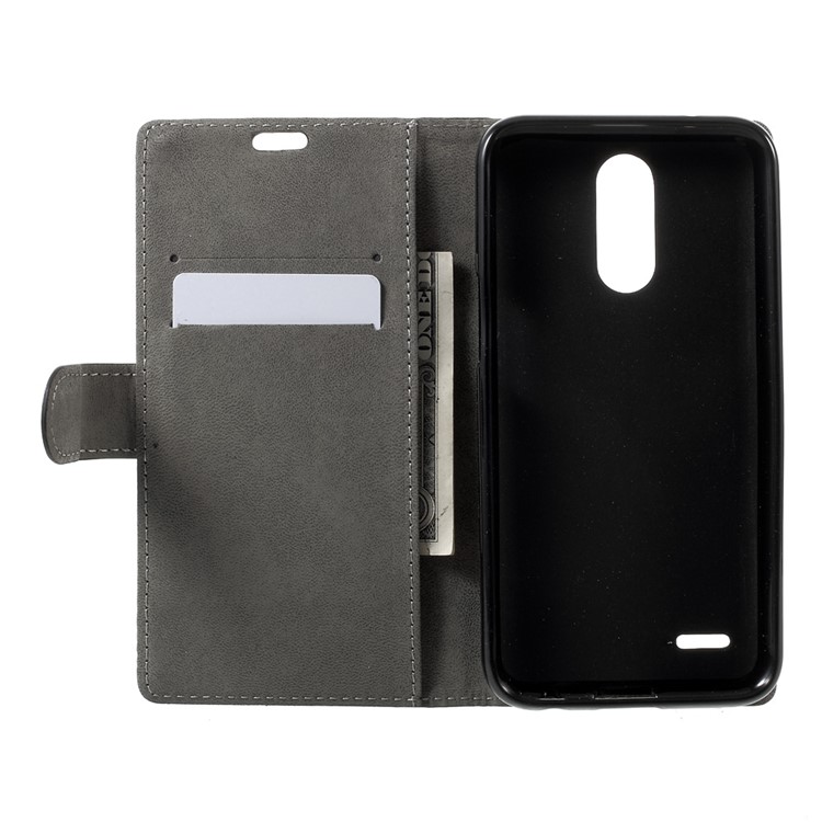 For LG V5 Magnetic Wallet Stand Leather Mobile Phone Case - Black-4
