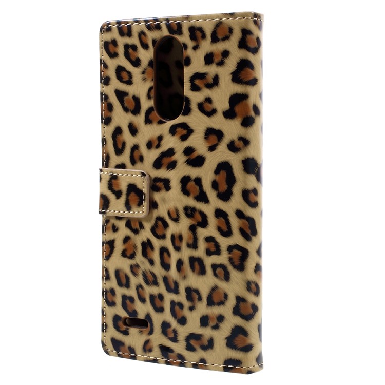 For LG V5 Leopard Wallet Leather Case Cover with Stand-2